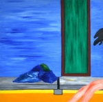 Dolce farniente - oil on canvas - 90x90 cm - 1972