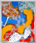 Brouwersdam - acryl op paneel - 110x95 cm