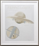 Ferro Lusto - color print with intaglio - framed