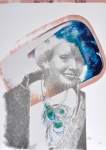 color screen print - n° III/XXV + poem Frans Boenders